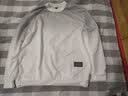 策息圆领卫衣长袖T恤男春夏季纯色情侣衣服秋装上衣学生打底衫 白灰 XL -建议110-140斤左右 实拍图