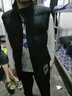 佐径 马甲男韩版潮流青年修身立领坎肩中年男士加厚棉服马甲外套 黑色 XL 实拍图