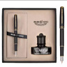 英雄（HERO）钢笔778 商务礼盒男女生日礼物 个性办公签字笔墨套装  F尖 黑色黑夹 实拍图