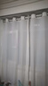 水星家纺纱帘透光不透人客厅阳台窗纱窗帘白纱穿孔款150宽×200高cm(单开) 实拍图