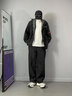 即势 外套男春秋冬季潮流韩版百搭宽松休闲外套男ins港风潮牌假两件工装连帽夹克男 酷黑色常规【斜插口袋】WT152 XL【建议125-140斤】 实拍图