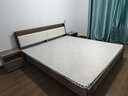 澹雅 床 实木床双人床软包床现代简约欧式轻奢储物主卧大床 床+床头柜*1+5cm椰棕床垫 1.5m*2.0m 实拍图