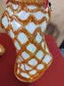 翊珗（YIXIAN）醒狮摆件黄飞鸿舞狮佛山石湾陶瓷非遗工艺品中国特色礼物送老外 小号碧彩礼盒装【赠精美底座】 实拍图