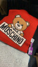 莫斯奇诺（moschino）Moschino 女士泰迪熊图案针织围巾 红色30572 M1857 007 均码 晒单实拍图