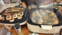 九阳（Joyoung）一机多能电饼铛三明治机早餐机75mm深盘大火力多功能电火锅下盘可拆洗烤肉锅GK571 实拍图