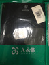 AB男T恤全棉圆领打底透气汗衫舒适宽松男短袖老人衫睡衣家居服T751 黑色 XL 实拍图