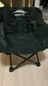 北岳户外折叠椅便携式月亮椅露营椅子野餐桌椅沙滩椅钓鱼椅小马扎凳子 【促销儿童款黑色】成人一般也可坐 实拍图