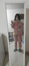 芬腾 珊瑚绒睡衣女冬季加厚法兰绒开衫加绒休闲秋冬款家居服套装圣诞 粉桔 XL 实拍图