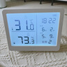 得力（deli）温度计室内家用壁挂电子温湿度计数显高精度精准婴儿房温度湿度表 白色 带背光+时间+双日历+闹钟+体感 实拍图