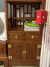 八方客红木家具非洲花梨（学名：刺猬紫檀）茶水柜中式全实木餐边柜 A款小号双层（48*32*126cm） 实拍图