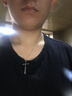 贝美芬（BEIMEIFEN）带证书 贝美芬925银十字架吊坠情侣项链男女吊坠男生银饰品新款 男士大号 实拍图