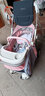 逗逗熊婴儿推车高景观减震手推车宝宝可坐可平躺婴儿双向折叠儿童手推车 奢华-藕粉【四轮橡胶买一送八】 实拍图