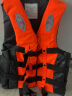 博沃尼克应急救灾防汛防洪物资救生衣游泳衣带救生口哨马甲背心户外钓鱼 橙色XL 实拍图