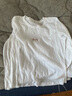 红粉宣言（HOFESOWEN）长袖T恤女红粉宣言春季新款女装上衣百搭打底上衣 白色 2XL 实拍图