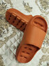 麦乐朵浴室拖鞋女夏天家居家用室内卫生间洗澡漏水镂空速干防滑凉拖鞋男 橙色【【漏水加厚底】 37-38码 实拍图