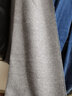目丸男士围巾男秋冬季韩版百搭针织商务高档生日礼物保暖围脖披肩复古 5#纯灰色 实拍图