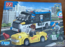 邦宝（BanBao）积木拼装警车回力车战机场景5岁+男孩儿童玩具礼物 道路追击7011（回力功能 4公仔） 实拍图