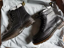 百丽（Belle）复古粗跟马丁靴男休闲工装风机车短靴加绒92267DD0 黑色(8孔)-92427 41 (255mm) 实拍图