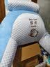 新款冰豆豆加大软包床上看书腰靠垫枕护腰护颈靠枕宿舍沙发靠背 363蓝色【凉爽面料】 【4.6斤】特大号-宽80*高60*厚35 实拍图