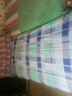 柳伊（Liuei） 纯棉床单宿舍单人床被单单件大学男寝室学生上下铺学校全棉褥单 蓝绿格斜纹 150x220cm床单单件【单人床用】 实拍图