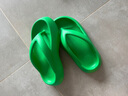 IQGD拖鞋女人字拖沙滩凉拖鞋外穿简约夏季E3004 深绿 36-37  实拍图