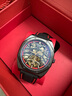 马克华菲（FAIRWHALE）手表男士机械表全自动方形透底陀轮双面镂空夜光防水腕表国潮男表 黑壳红面【高档礼盒】 实拍图