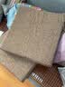 MINE NATU FURNISH天然乳胶坐垫椅垫办公室汽车垫沙发垫榻榻米定制拆洗学生坐垫家用 深棕色棉麻坐垫 50*50/7cm厚 实拍图