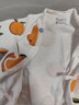 aqpa【195g新疆棉】新生婴儿连体哈衣春秋纯棉衣服宝宝和尚服0-6 心想事橙 52cm 实拍图