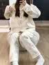 另约空气棉睡衣少女秋冬季新款加厚夹层可外穿卡通学生冬天家居服套装 A7121 满印松鼠 XL 实拍图
