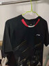 李宁（LI-NING）羽毛球服套装成人专业比赛运动服速干短袖圆领训练排汗团购印字 男子/黑色上衣/黑色短裤 套装 XL 实拍图