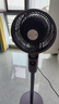西屋【风扇踏青放价】空气循环扇家用电风扇轻音低噪节能自动摇头立式智能遥控定时落地扇对流涡轮扇 钢琴黑+【装饰灯+12挡风+AI+语音+负离子】 实拍图