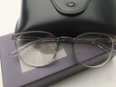 亿超透明近视眼镜女素颜神器防蓝光超轻镜框男可配镜眼睛框架大脸4028 午夜山雾灰 配平光防蓝光 实拍图