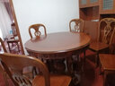 艾米河 实木餐桌圆桌欧式餐桌椅组合6人美式实木圆形大小户型大圆桌8人 1.2米圆桌不含转盘 实拍图