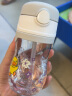 膳魔师（THERMOS）小黄鸭联名款儿童学生成人吸管夏季Tritan塑料杯 灰色 BCSA-360 实拍图