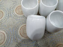 古笙记 6个装 家用陶瓷茶杯景德镇茶具单杯水杯茶碗日式品茗杯子主人杯 纯白简约茶杯(6个装) 实拍图