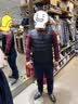 MUJI MUJI 男式 轻量 便携 无领 羽绒背心 ADG10C0A 深藏青色 XL 实拍图