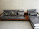 光明家具 实木沙发转角沙发组合沙发可拆洗水曲柳沙发现代中式沙发 3884A 套装四：三人位+贵妃榻+沙发几 实拍图
