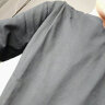 闪爆 夏季五分袖纯白色T恤韩版男士宽松短袖蝙蝠衫学生bf风上衣打底衫 黑色 L 实拍图