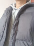 NOTHOMME国潮羽绒服日系潮牌三色基础围脖情侣款男装冬季保暖宽松外套 深灰色 M 实拍图