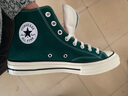匡威（Converse）男鞋女鞋 ALL STAR系列经典帆布鞋休闲情侣休闲鞋学生板鞋 【高帮宝蓝】经典胶印LOGO A05589 43 实拍图