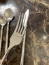 CCKO304不锈钢牛排刀叉盘子套装西餐餐具欧式家用刀叉勺三件套 银色五件套(餐刀+餐勺+餐叉+甜品勺+水果叉) 晒单实拍图