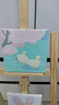 空色春江水暖数字油画diy手工填涂色动漫卡通人物儿童画挂画手绘油画画像生日创意手工伴手 速写 马克笔绘画 实拍图