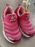 巴布豆（BOBDOG）毛毛虫童鞋秋冬季男童软底休闲鞋儿童运动鞋女 玫红（镂空） 29 适合脚长17.8cm 实拍图