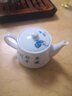 京德 景德镇陶瓷茶壶手绘青花功夫茶具带把纯手工绘画茶壶 青花牵牛花壶 150ml 实拍图