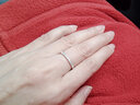 meluxe美奈 钻戒18K金排戒结婚求婚钻石戒指女对戒 生日礼物送老婆 流光-白18K金20分 R11057 实拍图