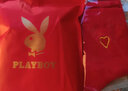 PLAYBOY花花公子红内裤男平角裤单条结婚情侣内裤新郎新娘内衣裤袜子套装 中筒袜+红色男内裤 1条 L 实拍图
