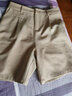 Olrain欧芮儿卡其色休闲裤女夏季新款通勤百搭短裤 卡其色 XL 实拍图