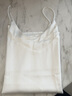 俞兆林 V领吊带无袖小背心女冰丝打底衫仿真丝西装内搭性感外穿上衣夏 702冰丝吊带 白色1件 均码 （80-135斤） 实拍图