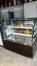 乐创（lecon） 蛋糕柜展示柜商用冷藏玻璃陈列柜水果寿司保鲜市柜 白色弧形风冷（后开门） 0.9米台式 实拍图