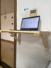 福潭匠 壁挂桌电脑桌 双支撑连壁桌挂墙桌靠墙折叠桌实木书桌墙壁桌子 60*40实木清漆 实拍图